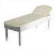 Кушетка физиотерапевтическая с подголовником КФТ (1950х800х550) (кожзам Эконом белый, каркас белый)