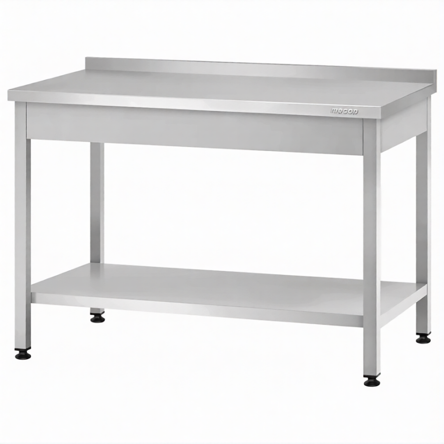 Стол производственный СПРп - 860х1000х800 «Profi Ral», борт (полка сплошная)