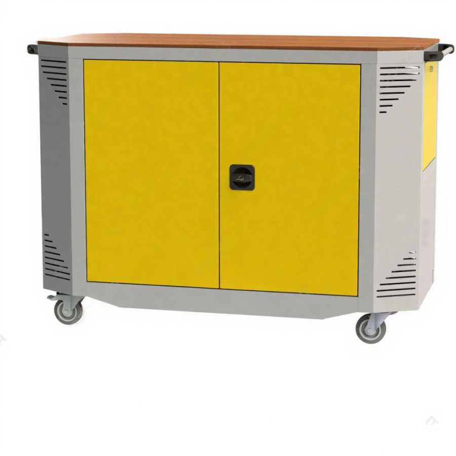 Тележка для хранения и зарядки 26 планшетов с электросхемой