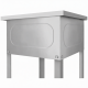Ванна моечная ВМСн 700/2  2 м/о 600х600х350 (полка с отв., борт; ножка угл.)