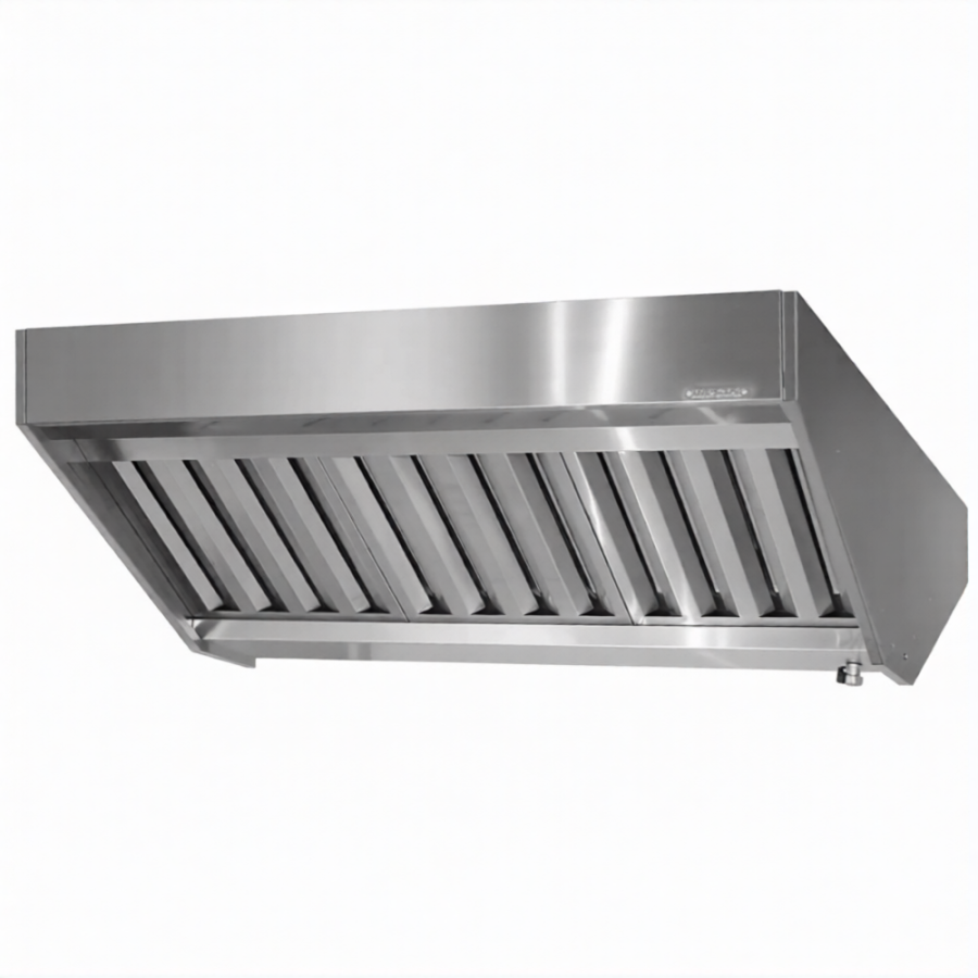 Зонт вытяжной полуоткрытый ЗВПн 400х1200х2000 «Norma Inox» островной