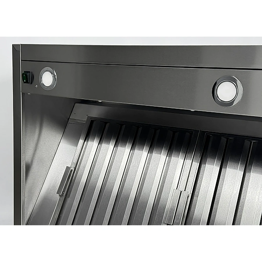 Зонт вытяжной пристенный с подсветкой ЗВПКП-10/14