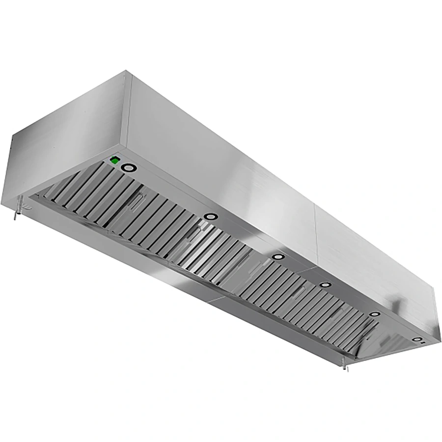 Зонт вытяжной пристенный с подсветкой ЗВПКП-10/14