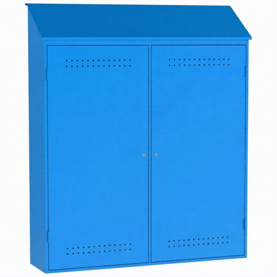 Металлический шкаф для рампы 2000х500х2400 мм