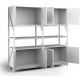 Стеллаж с антресолями хозяйственный 3000х3000х800