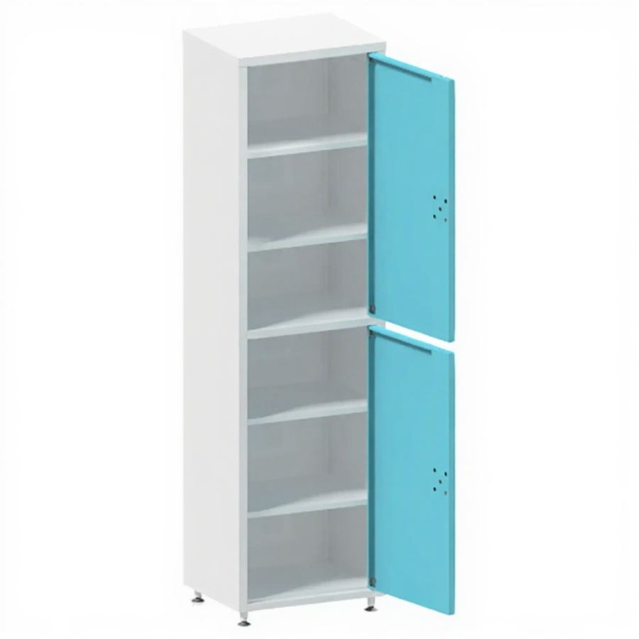 Шкаф медицинский двухсекционный одностворчатый ШМ СКБ-1М