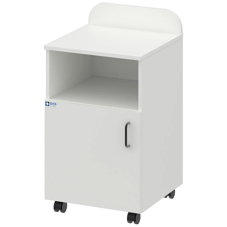 Тумба прикроватная с бортом WHITE LITE 1