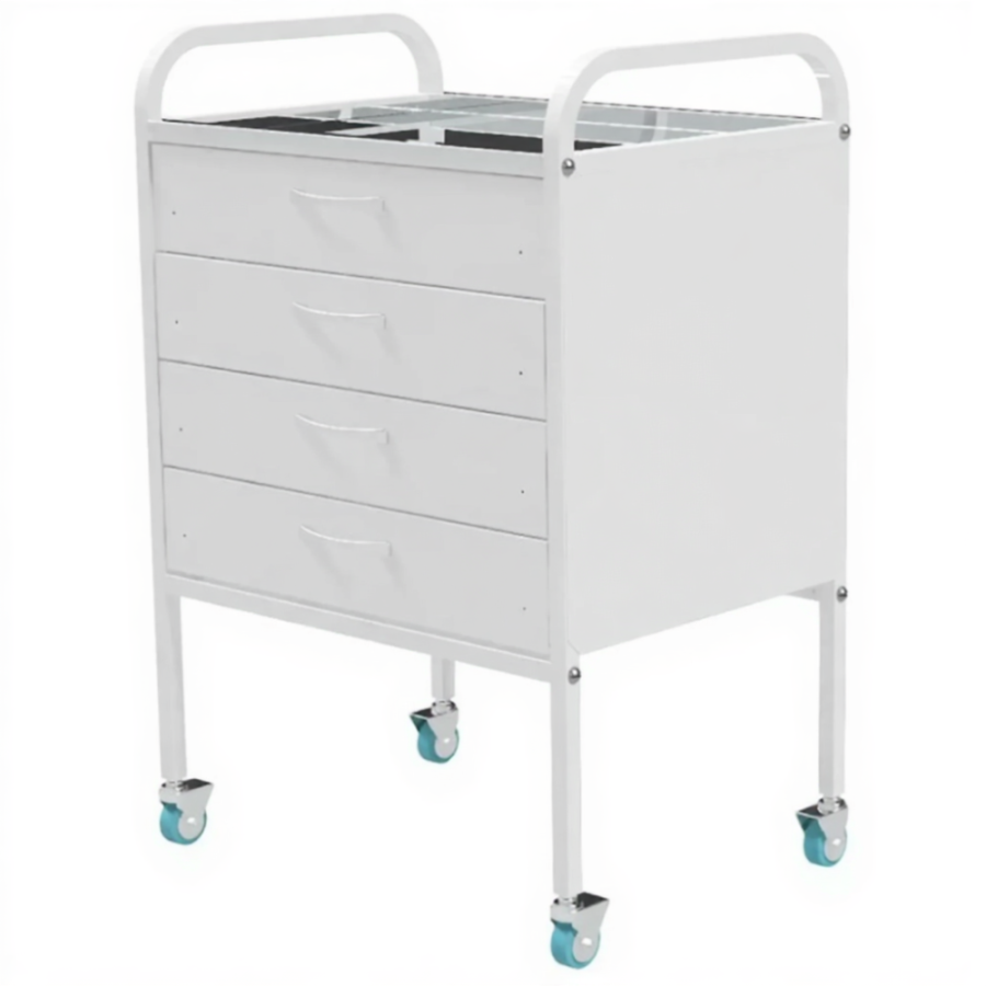 Столик медицинский инструментальный СМИ-01-04 (полки нерж. сталь)